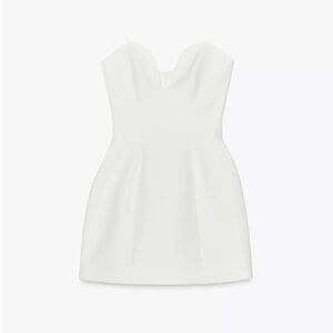 Zara sweetheart neckline dress
